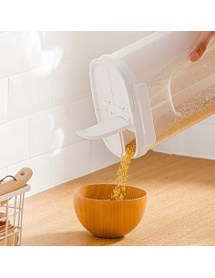 Tarros de Almacenamiento Poeland 4 Compartimentos Blanco 3200ml 2