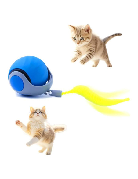 Bola Interactiva para Perros KumCinm Azul 5.3cm Carga Rápida