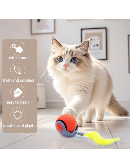 Bola Interactiva para Perros KumCinm Azul 5.3cm Carga Rápida