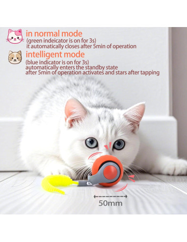 Bola Interactiva para Perros KumCinm Azul 5.3cm Carga Rápida