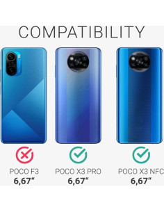 Funda Protectora Jeylly para Xiaomi Poco X3 NFC con 2 Protectores 2