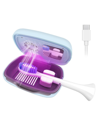 Funda y soporte desinfectante para cepillos de dientes ECTEST