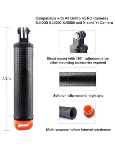 Agarradera Flotante Impermeable Harwerrel para Cámaras de Acción 2