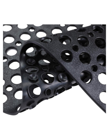 Alfombrilla de baño antideslizante Mantto 40x89 cm negra