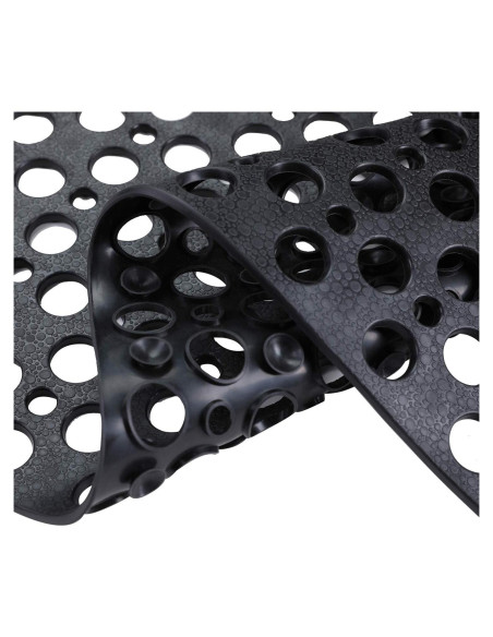 Alfombrilla de baño antideslizante Mantto 40x89 cm negra