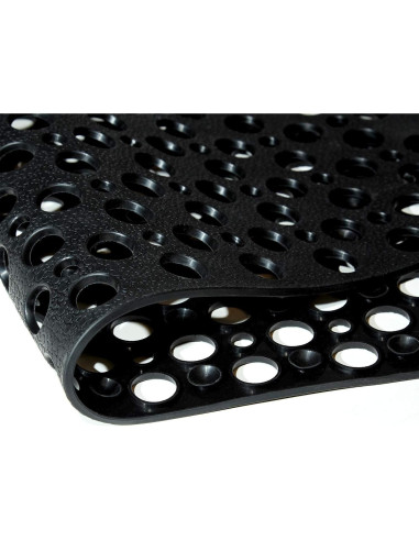 Alfombrilla de baño antideslizante Mantto 40x89 cm negra