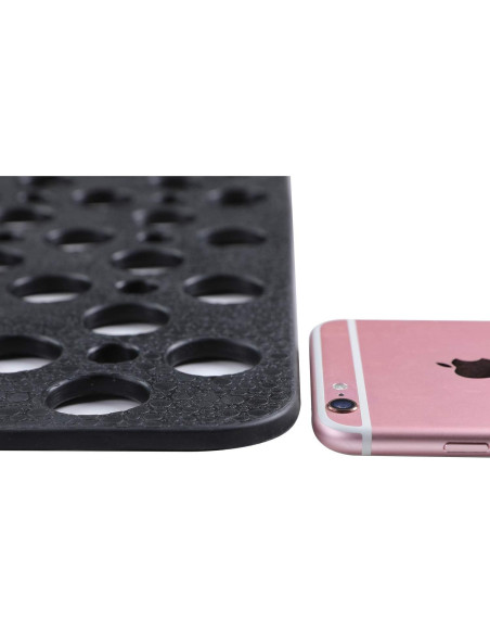 Alfombrilla de baño antideslizante Mantto 40x89 cm negra