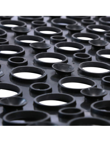 Alfombrilla de baño antideslizante Mantto 40x89 cm negra