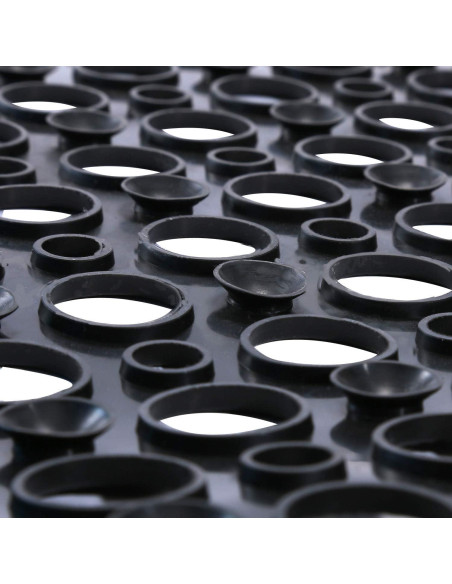 Alfombrilla de baño antideslizante Mantto 40x89 cm negra