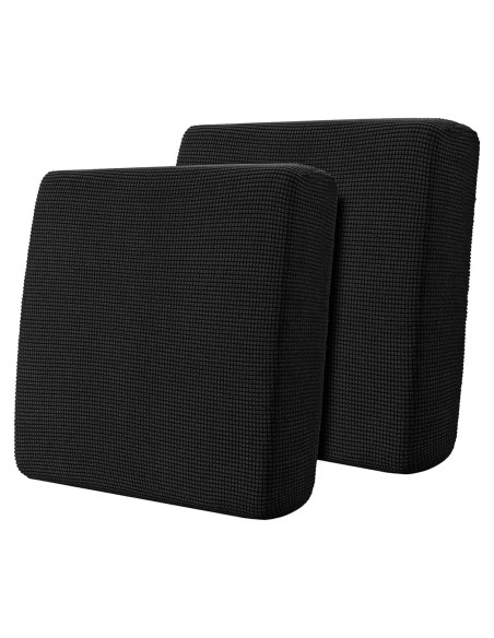 Funda de Cojín Reversible Hokway Negro Pequeño 2PC