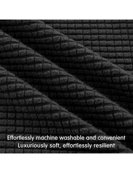 Funda de Cojín Reversible Hokway Negro Pequeño 2PC