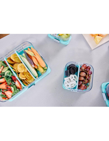 Contenedor de Almacenamiento PackIt Mod Grande Bento 1.89L Verde Menta