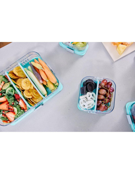 Contenedor de Almacenamiento PackIt Mod Grande Bento 1.89L Verde Menta