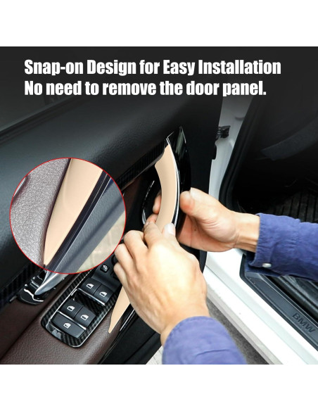 Cubiertas de Manijas de Puerta Jaronx 4PCS para BMW F34 F32