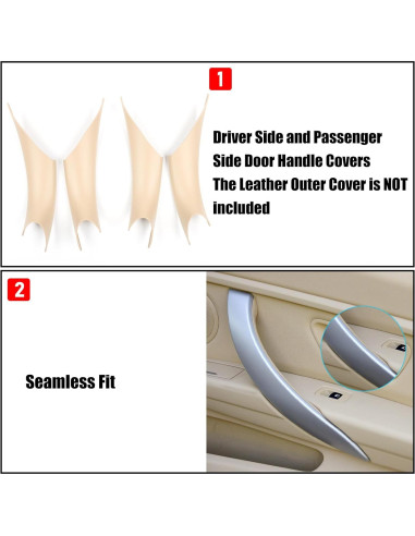 Cubiertas de Manijas de Puerta Jaronx 4PCS para BMW F34 F32