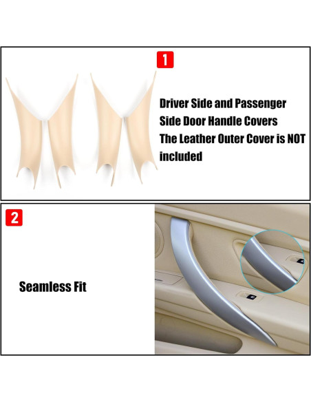 Cubiertas de Manijas de Puerta Jaronx 4PCS para BMW F34 F32