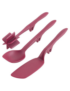 Juego de Utensilios de Cocina Rachael Ray - 3 Piezas Burdeos