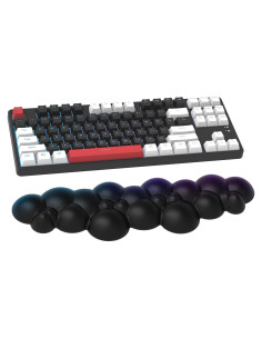 Reposap muñecas ergonómico ATTACK SHARK - Negro