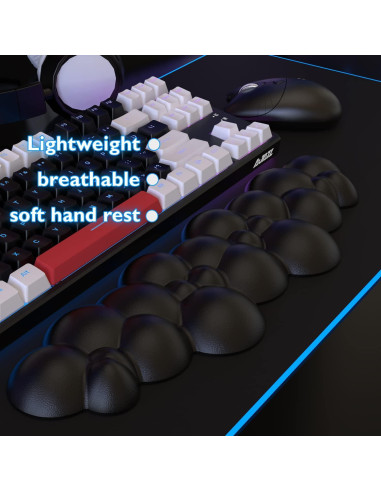 Reposap muñecas ergonómico ATTACK SHARK - Negro