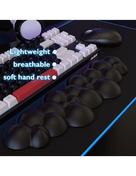 Reposap muñecas ergonómico ATTACK SHARK - Negro