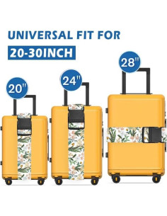 Correa de Equipaje Ajustable Luggitime Flores 120-200 cm 2