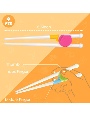 Palillos de Entrenamiento para Niños Kidsfantasy - 4 Pares