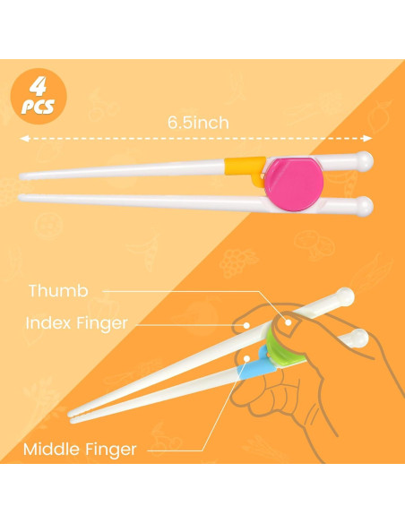 Palillos de Entrenamiento para Niños Kidsfantasy - 4 Pares