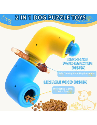 Juguete de Rompecabezas Interactivo para Perros YZHDUXIU - 2 Piezas