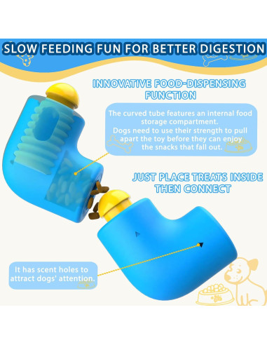 Juguete de Rompecabezas Interactivo para Perros YZHDUXIU - 2 Piezas