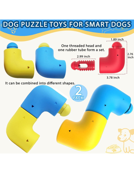 Juguete de Rompecabezas Interactivo para Perros YZHDUXIU - 2 Piezas