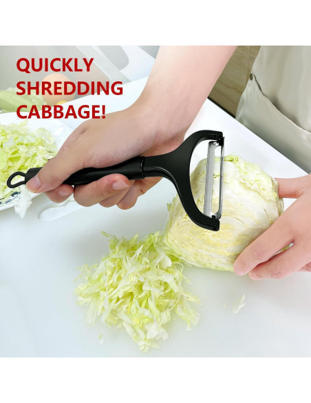 Pelador de Verduras LHS 200804 Acero Inoxidable Negro