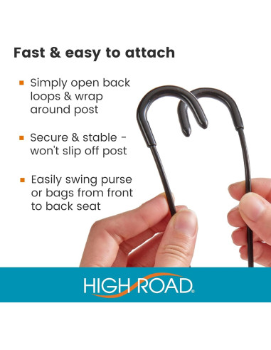 Ganchos Contour Car High Road - Soporte para Bolsas 18 kg