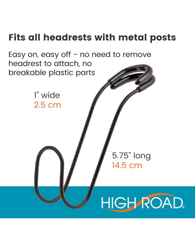 Ganchos Contour Car High Road - Soporte para Bolsas 18 kg