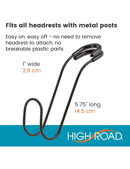 Ganchos Contour Car High Road - Soporte para Bolsas 18 kg