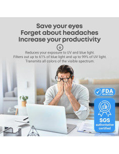 Protector de Pantalla VINTEZ 14" Luz Azul Anti-UV 2 Paquete 2