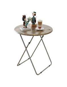 Mesa de bandeja de TV plegable Fleecy Day redonda 44 cm