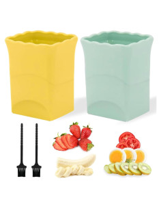 Cortadores de Frutas y Huevos GZMAISULEE - 2 Piezas Acero Inoxidable