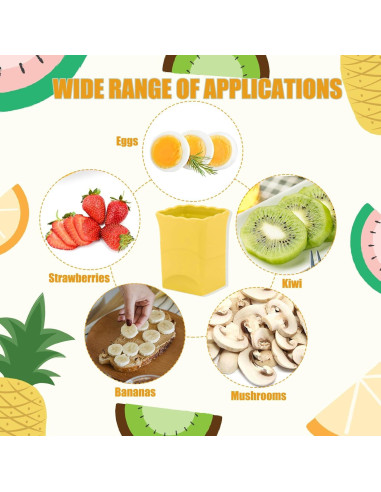 Cortadores de Frutas y Huevos GZMAISULEE - 2 Piezas Acero Inoxidable