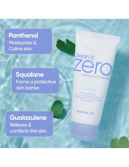 Limpiador Espumoso Calmante BANILA CO 150ml - Vegano y Hipoalergénico