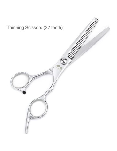 Kit de Tijeras para Acicalar Perros iSeaFly 6 en 1 Acero Inoxidable