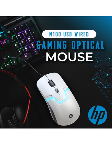 Ratón Gaming HP M160 Óptico con Cable y 7 LED RGB