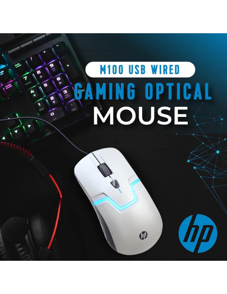 Ratón Gaming HP M160 Óptico con Cable y 7 LED RGB