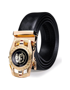 Cinturón de Cuero Genuino Dubulle para Hombres, Ajustable 110-150 cm