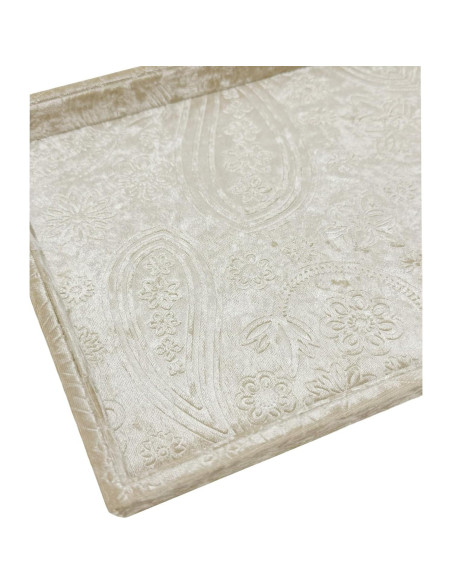 Bandeja Decorativa de Joyería AgentMoon Beige Dorado 35.3x24.3cm