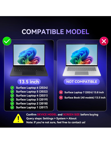 Filtro de Pantalla de Privacidad BROPGOD para Laptop Surface 13.5"