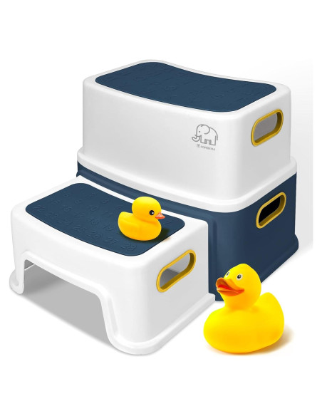 Escalera de Dos Pasos Forbena para Niños - Antideslizante