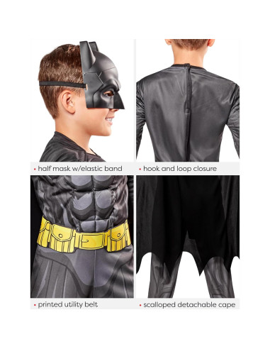 Disfraz Deluxe Batman Niños Rubie's 3D Capa y Máscara