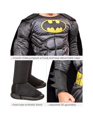 Disfraz Deluxe Batman Niños Rubie's 3D Capa y Máscara