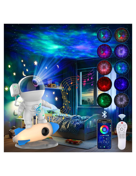 Proyector Galáctico LED FlyEagle Astronauta con Control Remoto