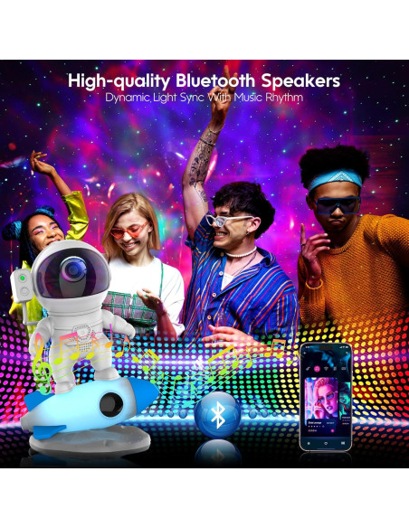 Proyector Galáctico LED FlyEagle Astronauta con Control Remoto